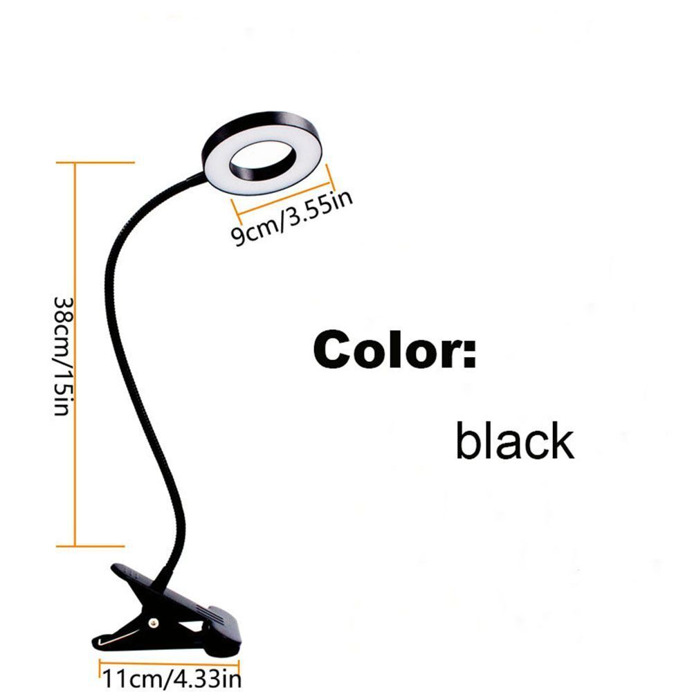Makeup Desktop Light Stand Adjustable Brightness Live Stream Selfie Ring Light