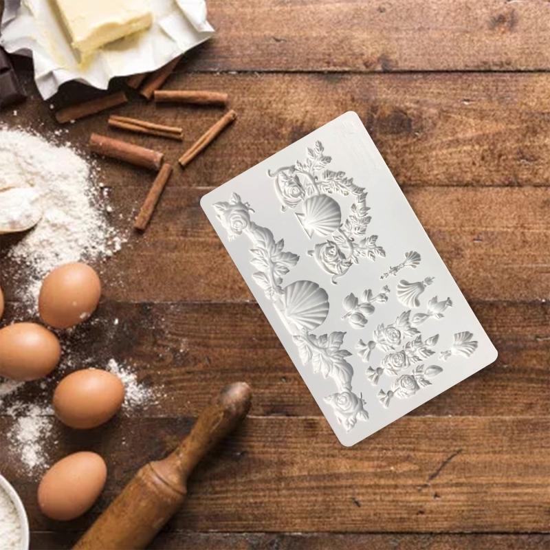 Silicone Fondant Moulds Cake Chocolate Decoration Handmade Soap Plaster Molds