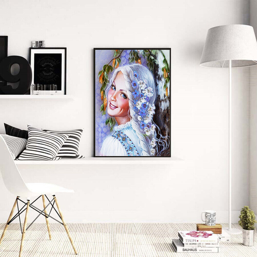 Smile Girl Part Drill Diamond Painting Home Decor DIY Mosaic Kit Picture