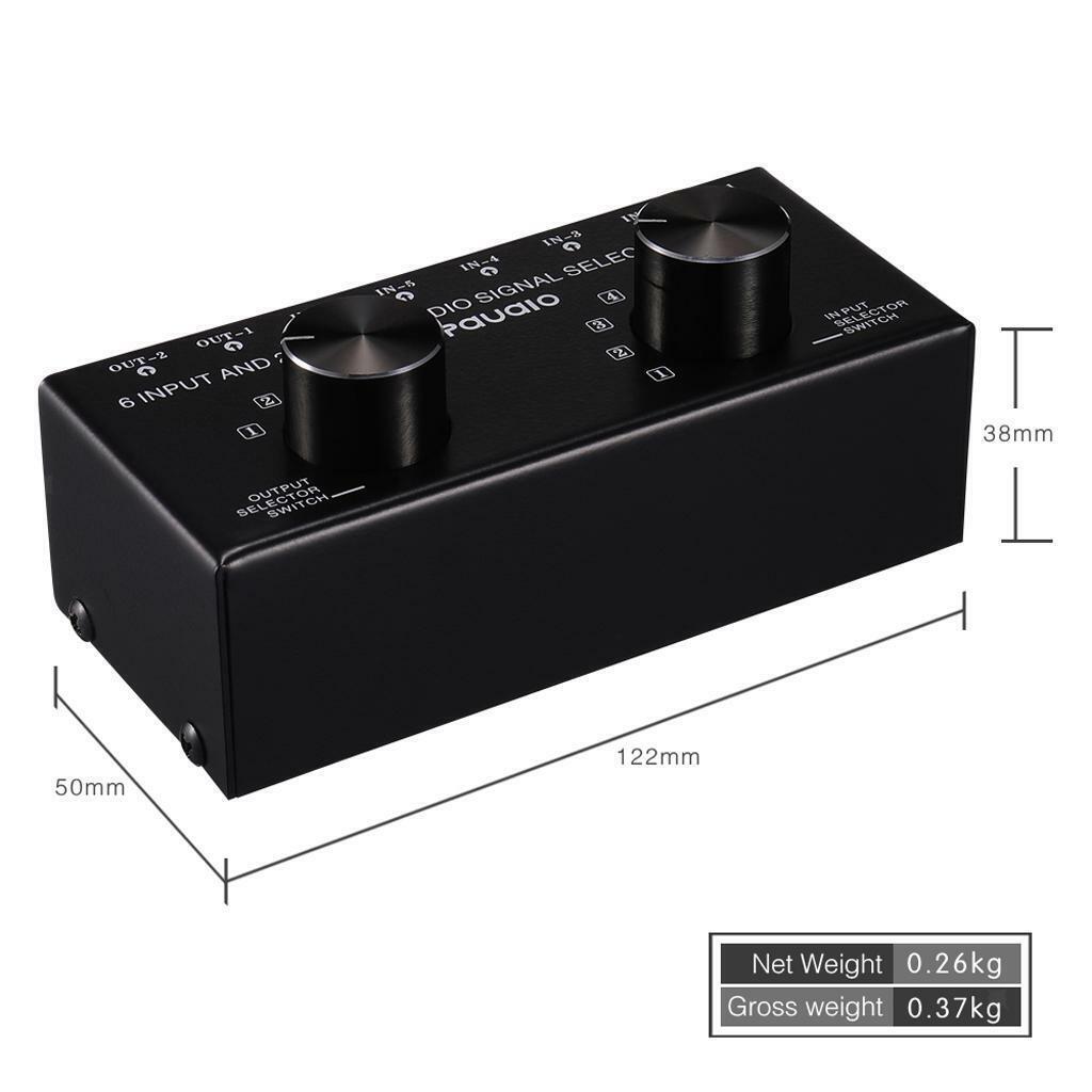 Port Input 6 Output Video  AV   Switch Switcher Selector Box