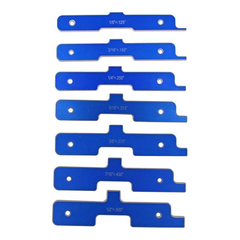 7pcs/set Tablesaw Setting Lever Aluminum Alloy Depth Test Distance Setting Rod
