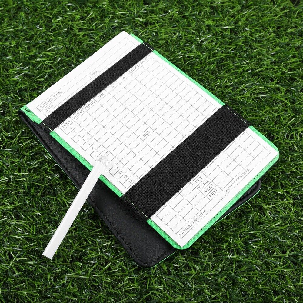Easy carry Golf Marke Golf Score Card Holder Golf Score Writing Pen Score Marke