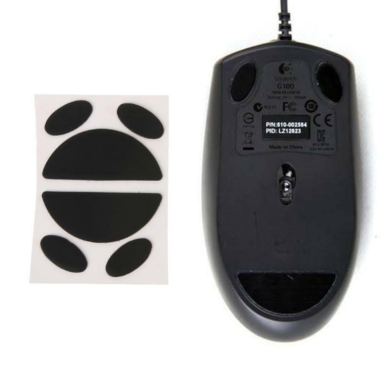 2Sets 0.6mm Thickness Replacement Mouse Feet Skates for logitech G100 G100S