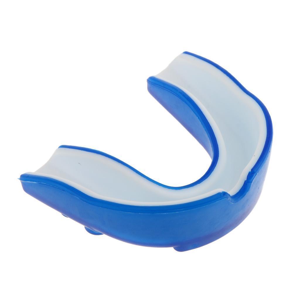 2 Silicone Alignment Mouth Guards Boxing MMA Teeth Protector Gum Shield Blue