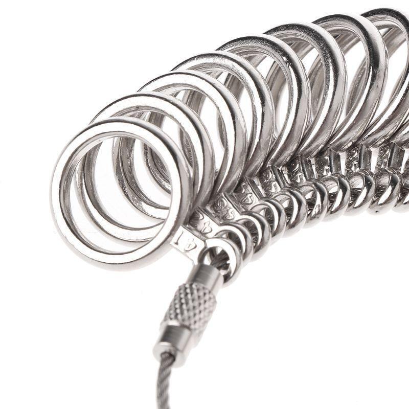 New Standard Jewelry Tool Size Finger Ring Sizer Metal Measure Gauge