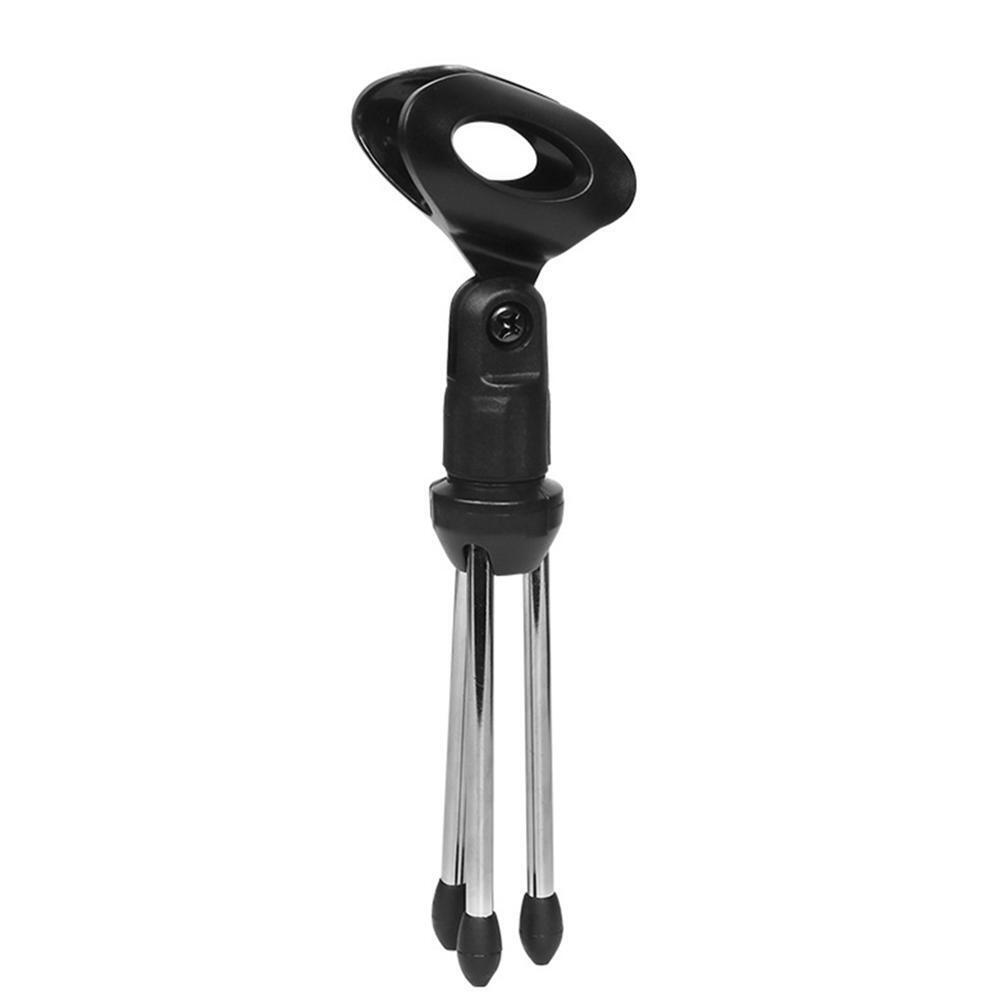 Mini Table Microphone Tripod Zinc Alloy Mic Stand Bracket Adjustable Holder