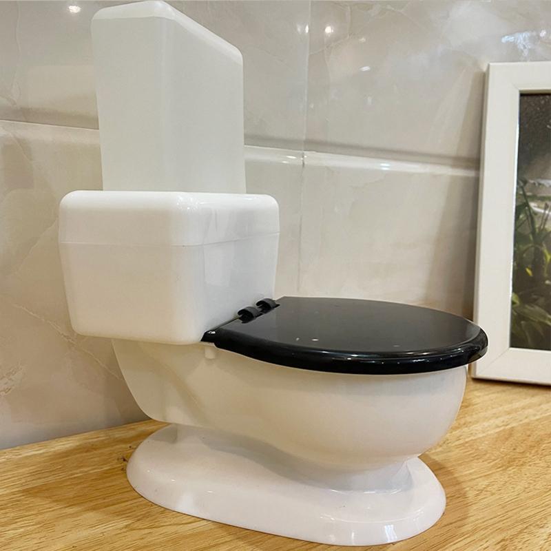 Cat Water Fountain Toilet Shape Gravity Fed Water Dispenser 650mL No Filter