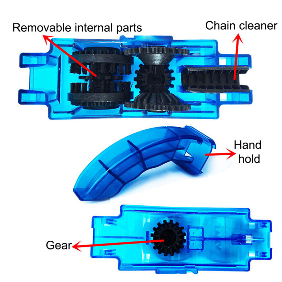 Bicycle Cleaning Kit - 4 Pieces Bicycle Chain and Drivetrain Cleaning Kit