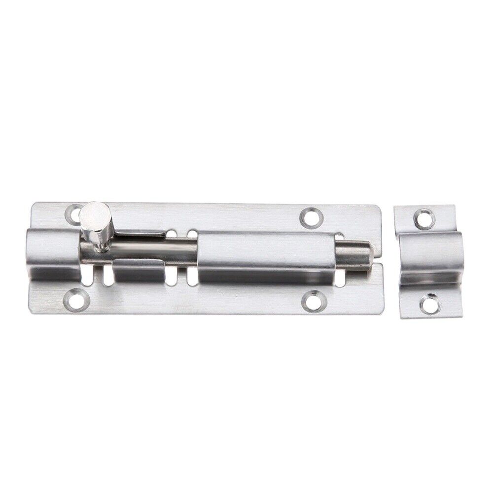 Steel Lock Barrel Bolt Latch Slide Home Gate Office Cabinet Cupboard Door Safety