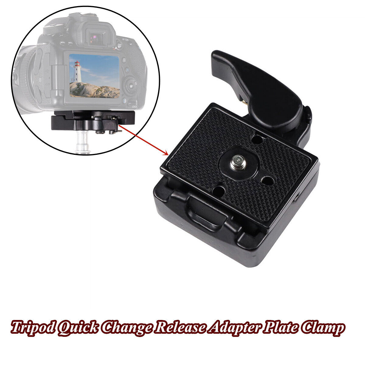 For Manfrotto 323 RC2 w/200PL-14 Tripod Quick Change Release Adapter Plate Clamp