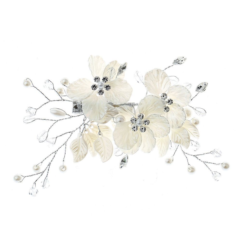 Floral Style Barrette Bridal Clips Flower Hair Pin Bridesmaid Tiara Hair Combs