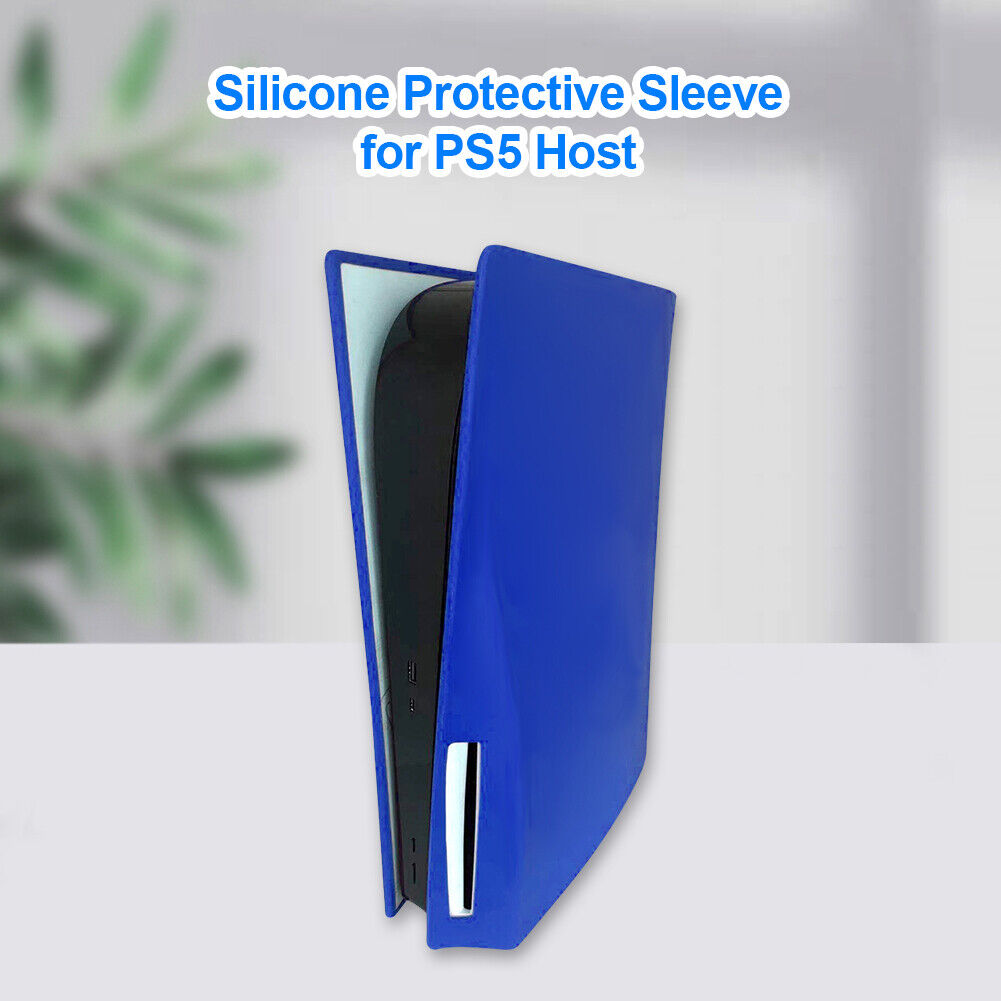 Silicone Dustproof Protective Housing Cover for PS5 (Optical Drive Blue)