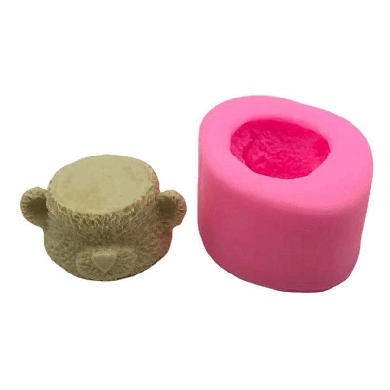 Small Bear Silicone Candle Mold DIY Fondant Pudding Chocolate Baking Mould