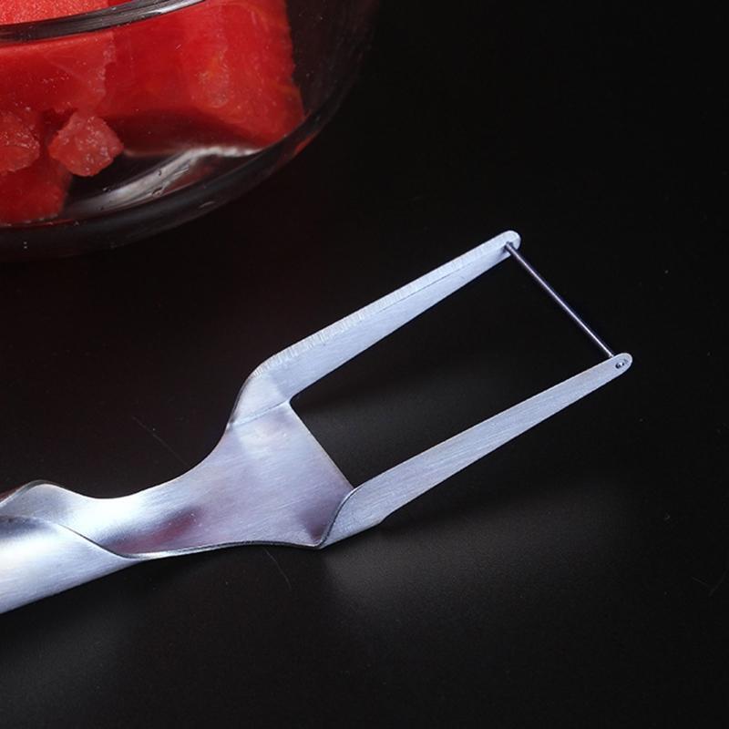 Watermelon Cutter Fruit Cut Tool 304 Stainless Steel Fruit Fork Slicer Durable