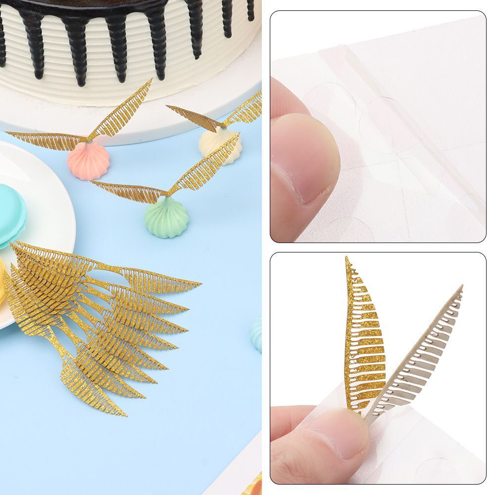 Cake Decor Wings Chocolate Decoration Wafer Hollowed Wings Cupcake Toppers