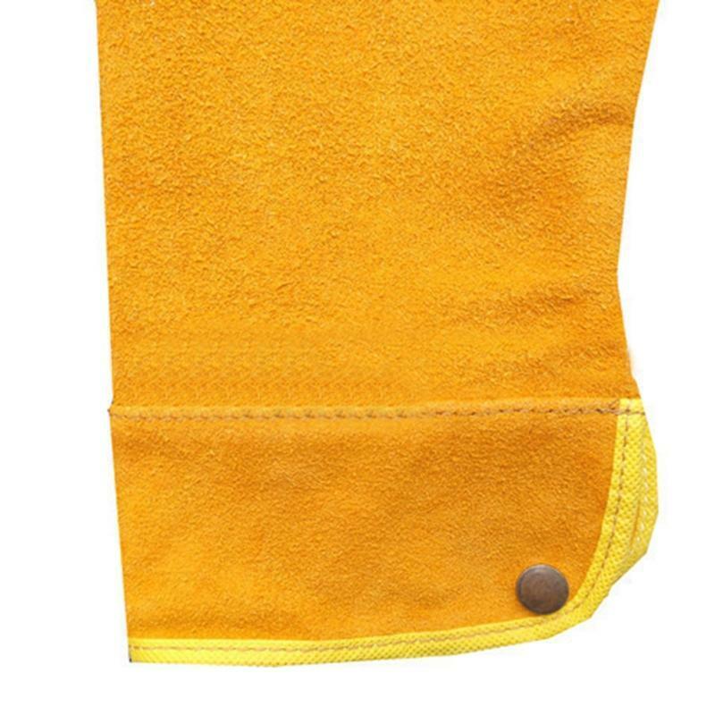 Welder Arm Protection Leather Sleeves for BBQ Grilling Woodworkers Workshop