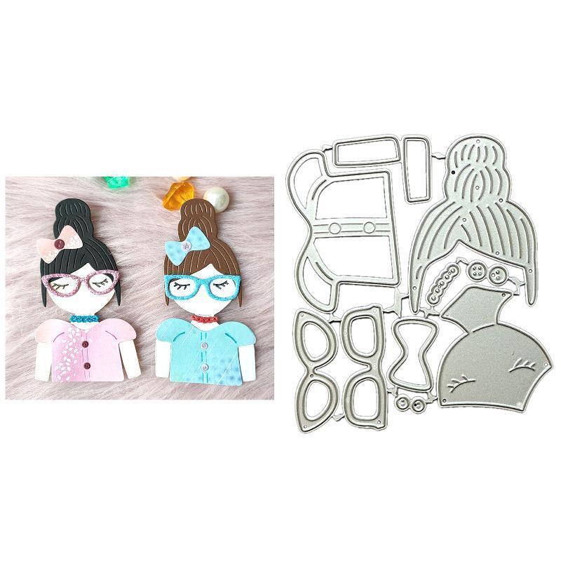Girl Metal Cutting Dies Scrapbooking Stencil Die Cuts Card Embossing DIY Photo