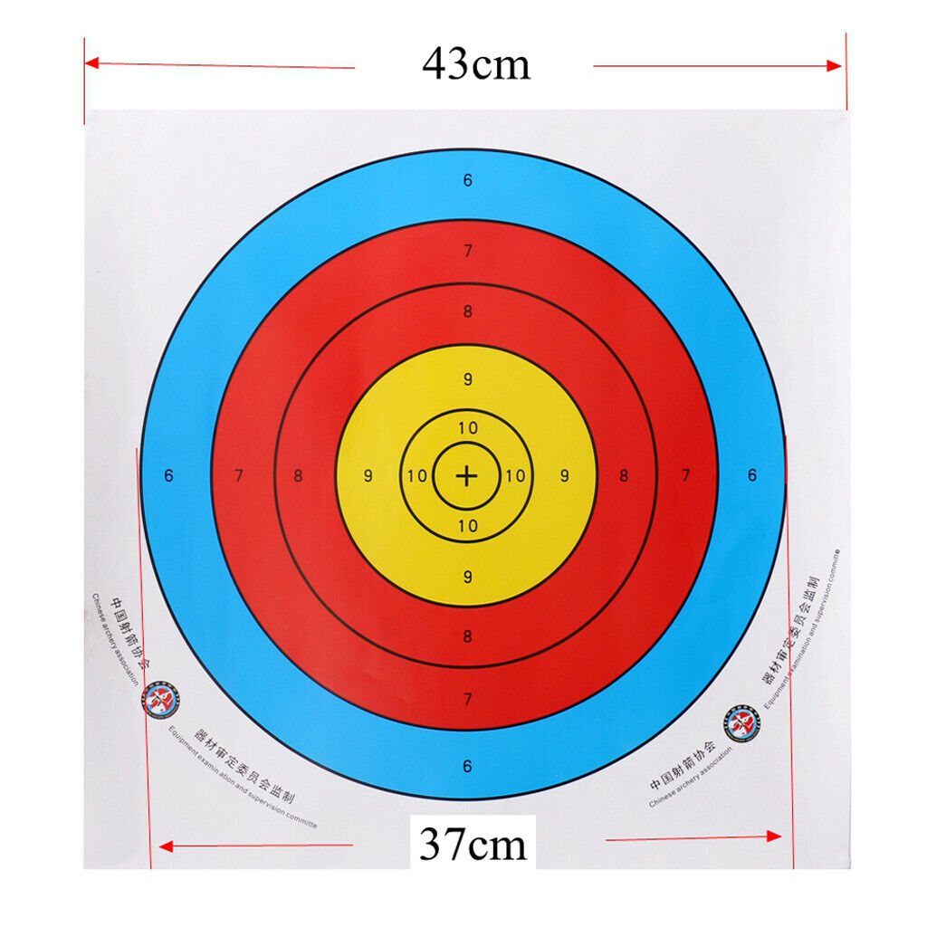 of 12 Pro  Paper Targets for Bow Hunting Shooting Practice