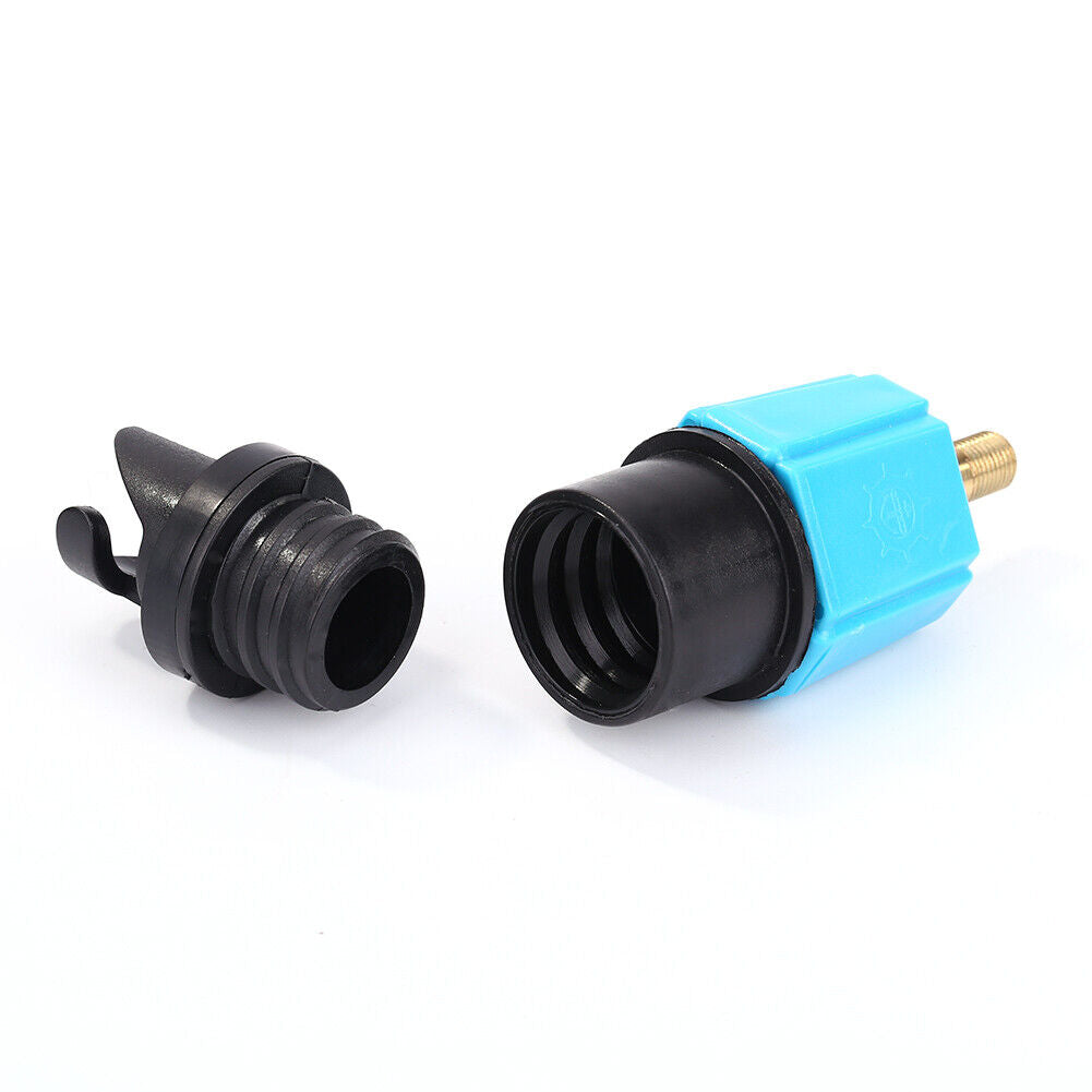 Air Valve Adapter Kayak Rowing Boat Pumps Adaptor for SUP Board (Blue)