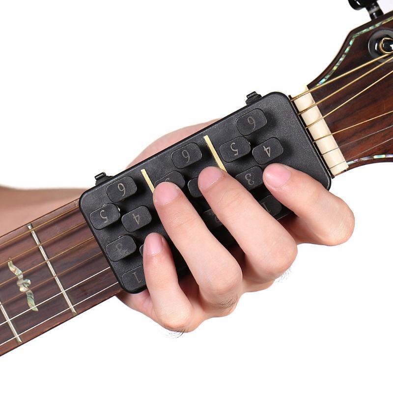 Portable Chord Trainer Pocket Guitar Practice Tool for Acoustic Guitar Beginners