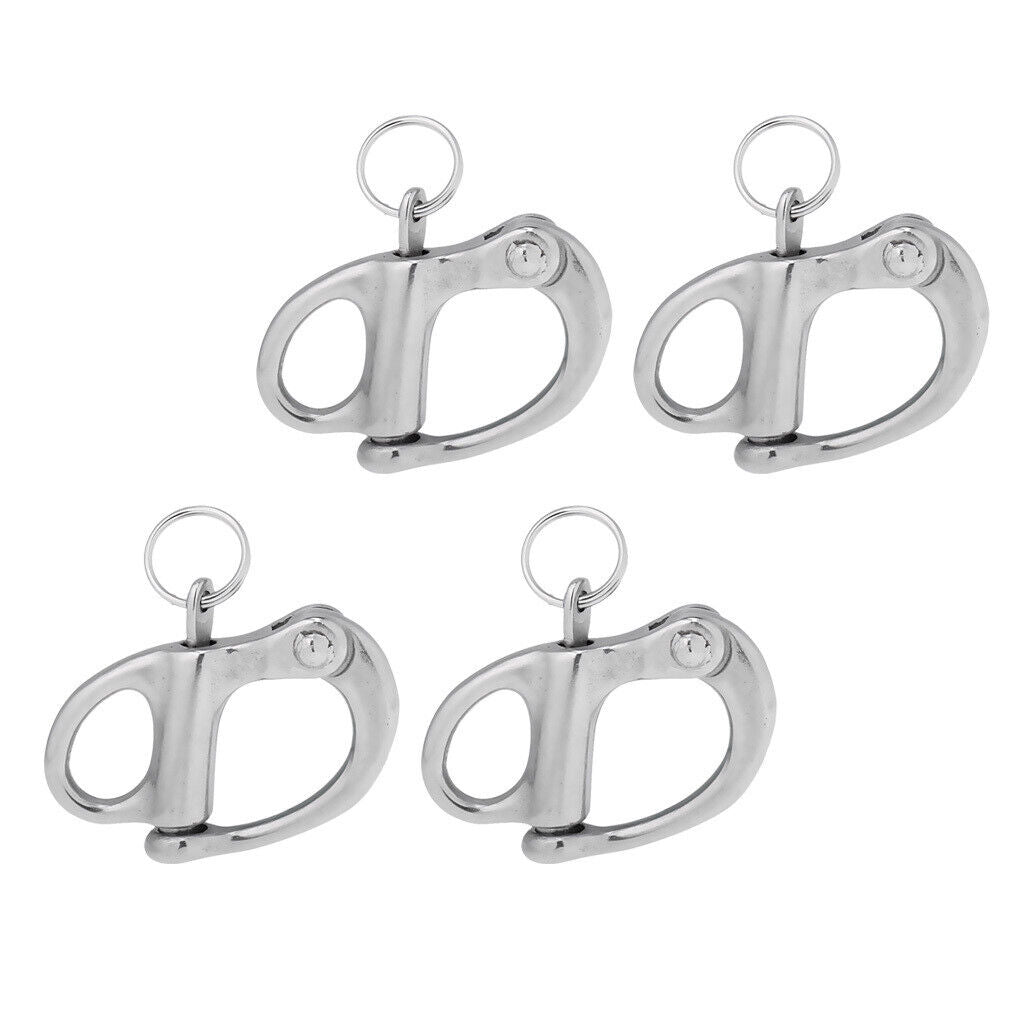 4 Pieces 304 Stainless Steel   Shackles for Kayak Canoe  Yacht