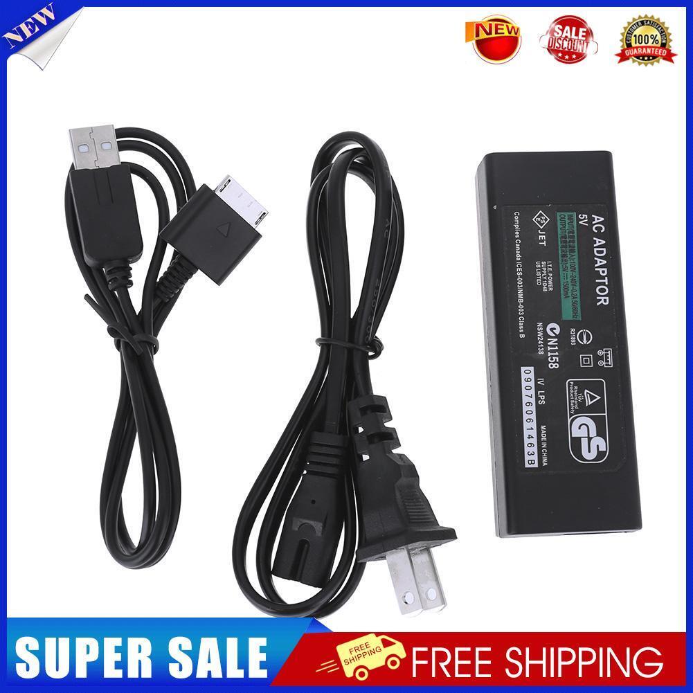 US Plug AC Power Adapter Charger for SONY PSP Go PSP1000 with Data Cable