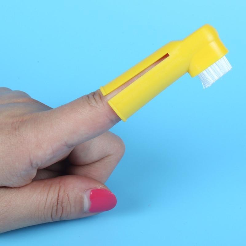 Dogs Toothbrush Set Dental Cleaning Brushes for Cleaning Pet Mouth Angled Brush