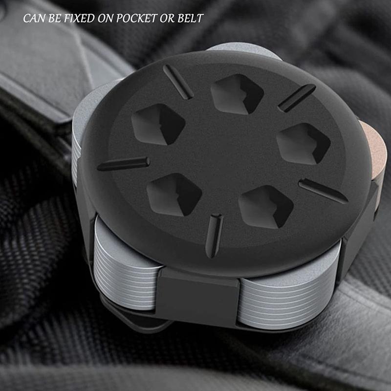 Compact Coin Holder Case for Car Change Organizer 5 Compartments Large Capacity