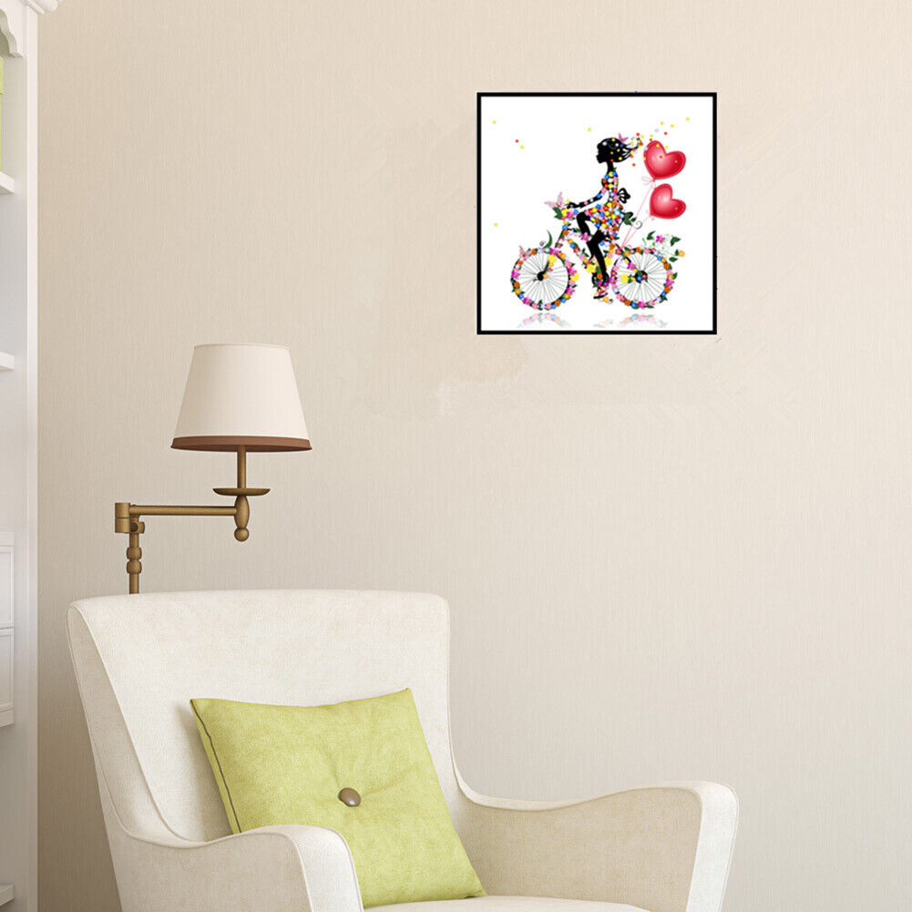5D DIY Diamond Painting Riding Love Girl Cross Stitch Embroidery Mosaic Kit