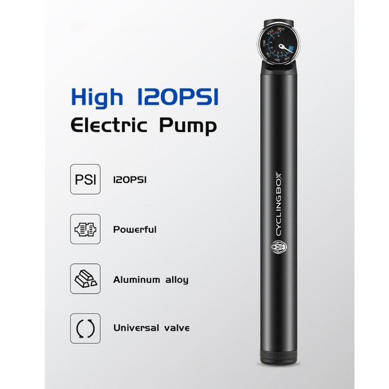 Universal US/French Specification Electric Bike Pump with Dial Portable Reliable