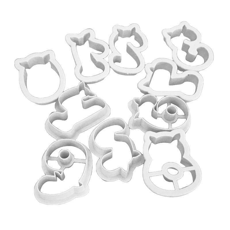 10pcs/set Pig 0-9 Numbers Cookies Biscuit Cutter Fondant Mould Cake Topper Mold