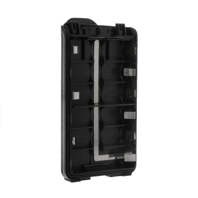 Black 6xAA Battery Case Shell for Portable Radio IC-V80 IC-V80E IC-T70 Walkie