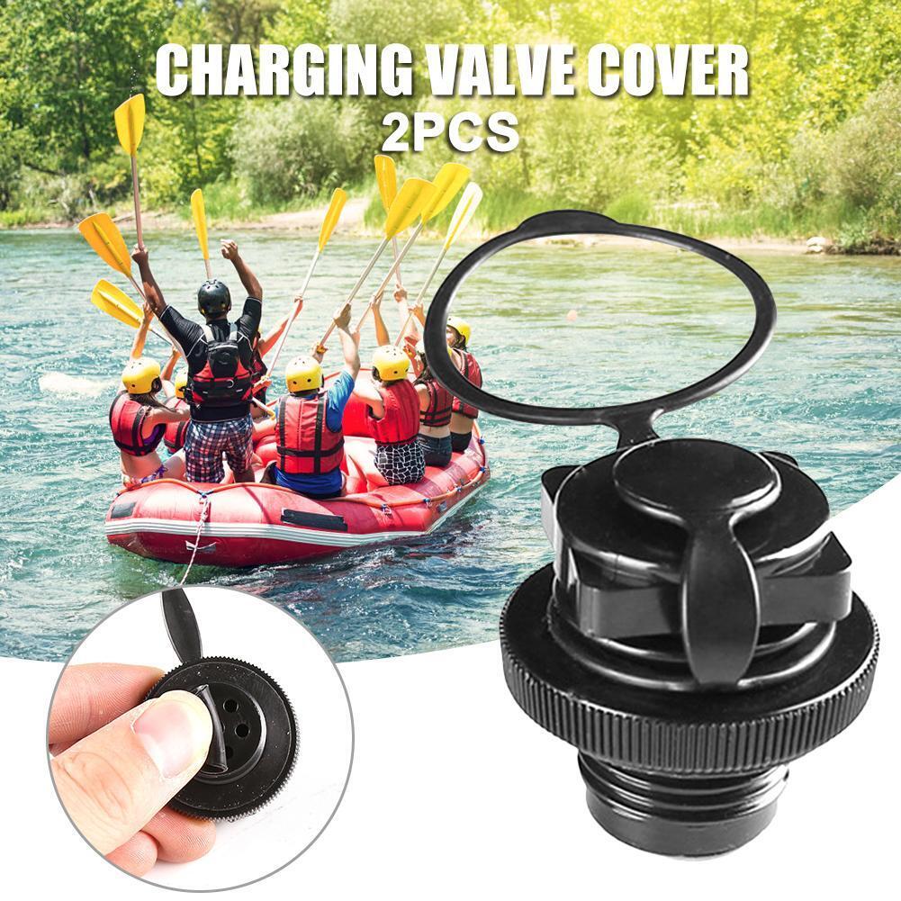 2pcs Air Valve Nozzle Caps for Inflatable Boat Kayak Raft Mattress Airbed