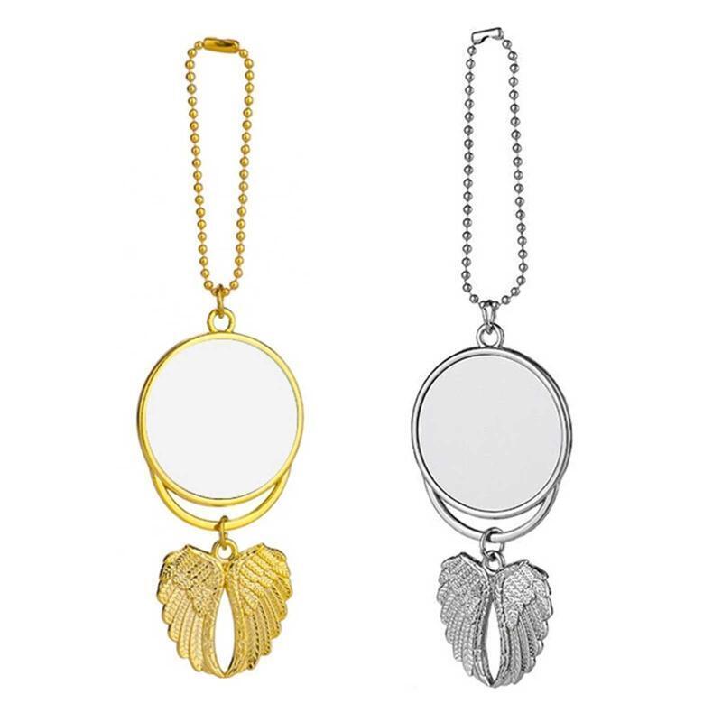 Dye Sublimation Angel Wings Pendant Blank Heat Transfer Printing Jewelry Making