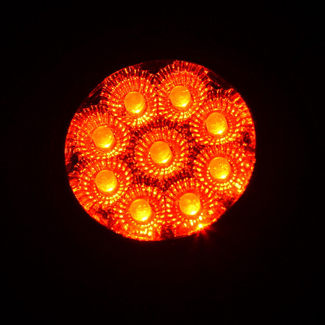 2Pcs 2" Round Red LED Side Marker Light Clearance Part Fit For Truck Trailer Van