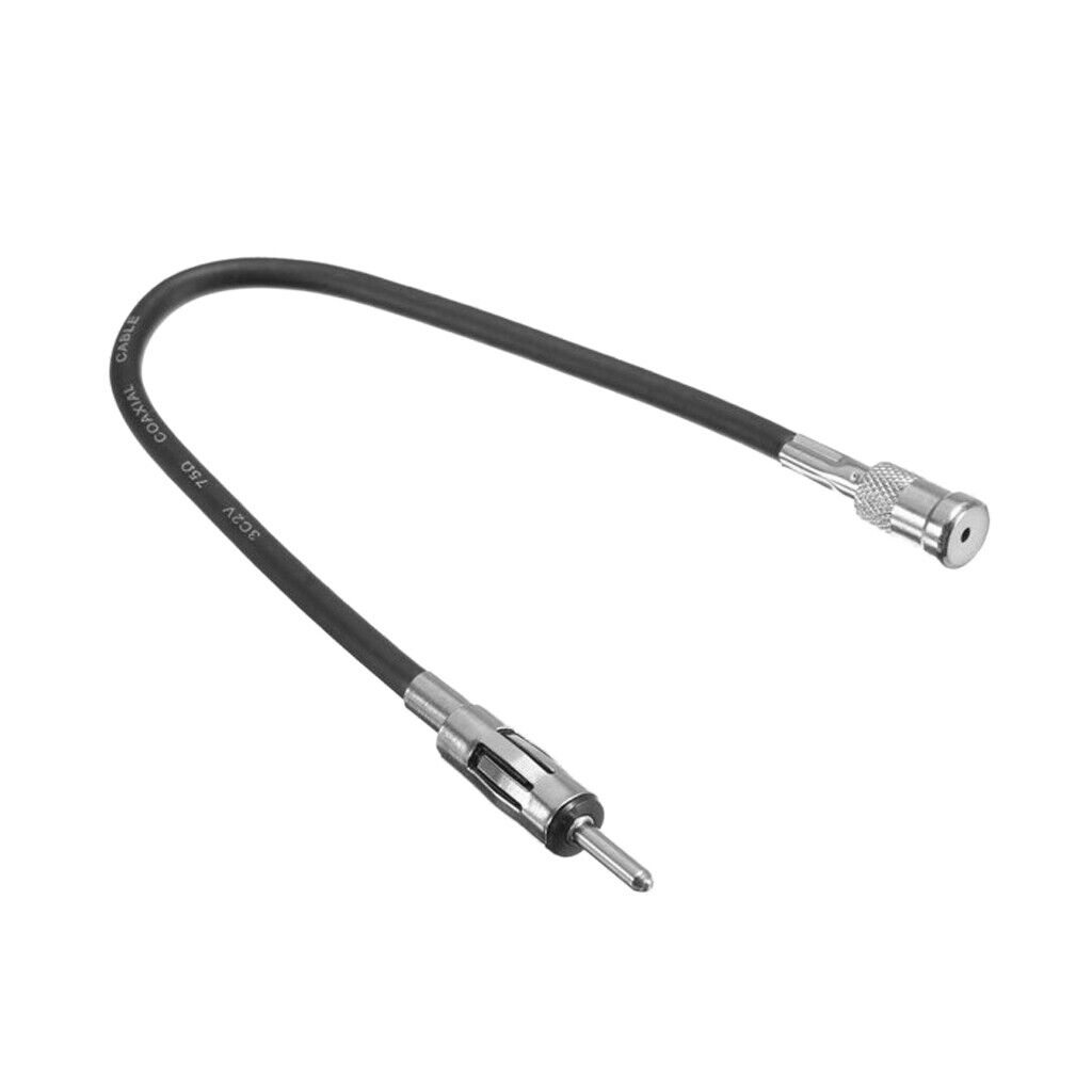 Car Aerial Antenna 30cm Extension Adaptor Cable For Car Radio ISO TO DIN