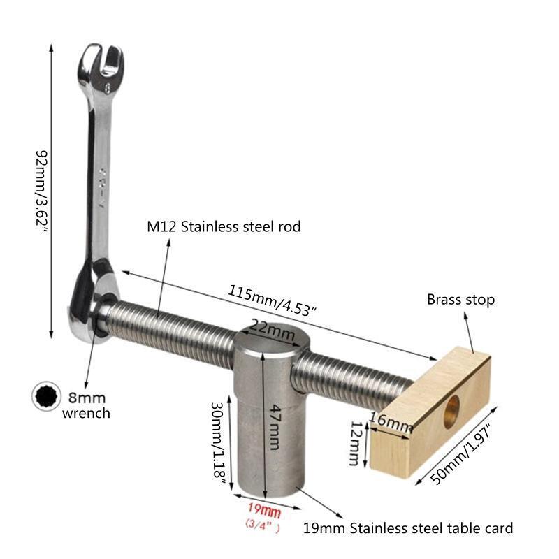 Heavy Duty Bench Vise Desktop Vise Clamp for Woodworking Drilling Cutting