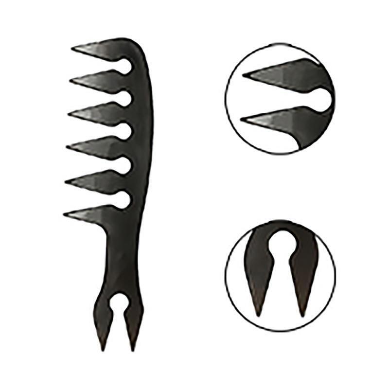 5pcs Men's Oil Head Comb Anti Static Wide Teeth Combs Pro Hair Styling Tool