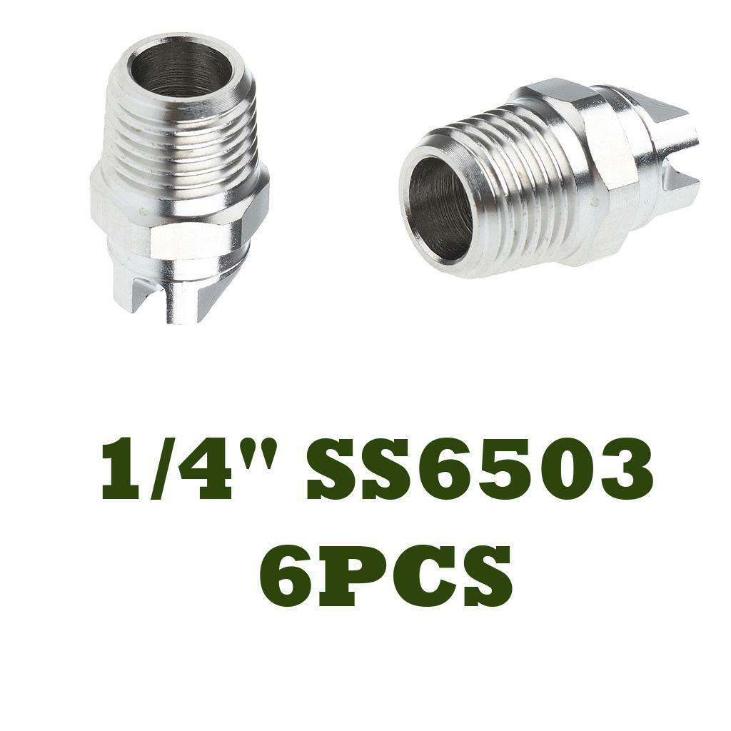 6x HVV-SS6503 High Pressure Spray Nozzle Tip 1/4 Pressure Washer Accessory