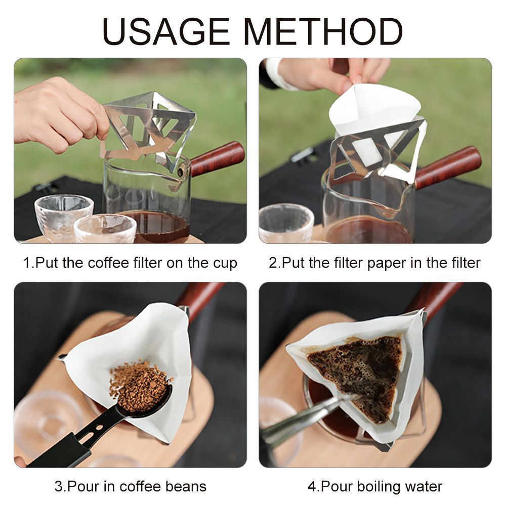 Foldable Outdoor Camping Funnel Coffee Drip Rack Dripper Holder Coffee Filter