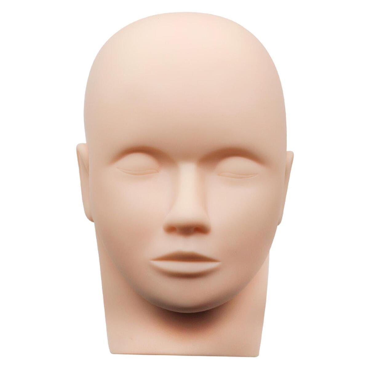 Silicone Head Mold Lash Extension Supplies Soft Touch for Practice Training