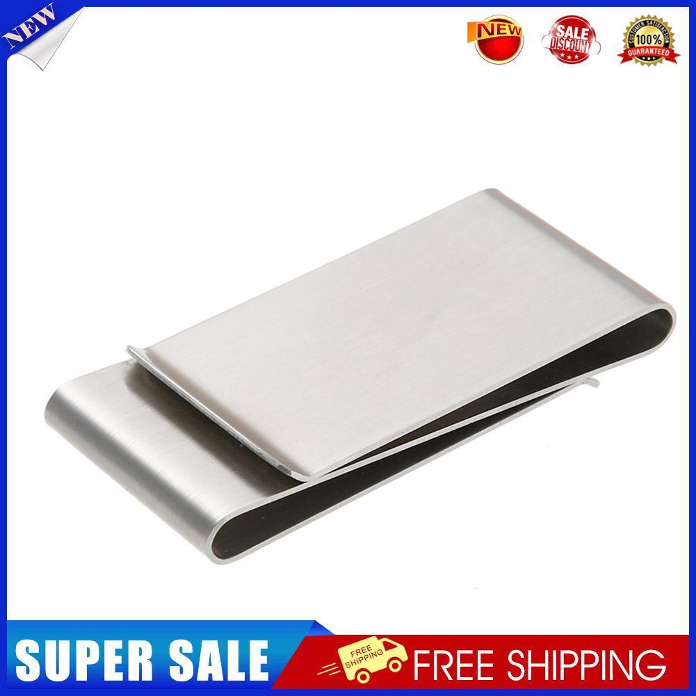 Fashion Stainless Steel Cash Clamp Holder Portable Money Clip Wallet