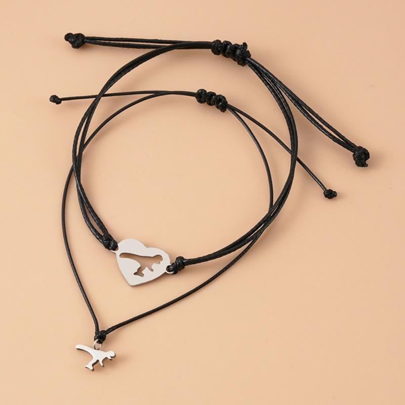 2x Cute Charm Friendship Bracelets Set Pinky Promsie for Best Friends Sister