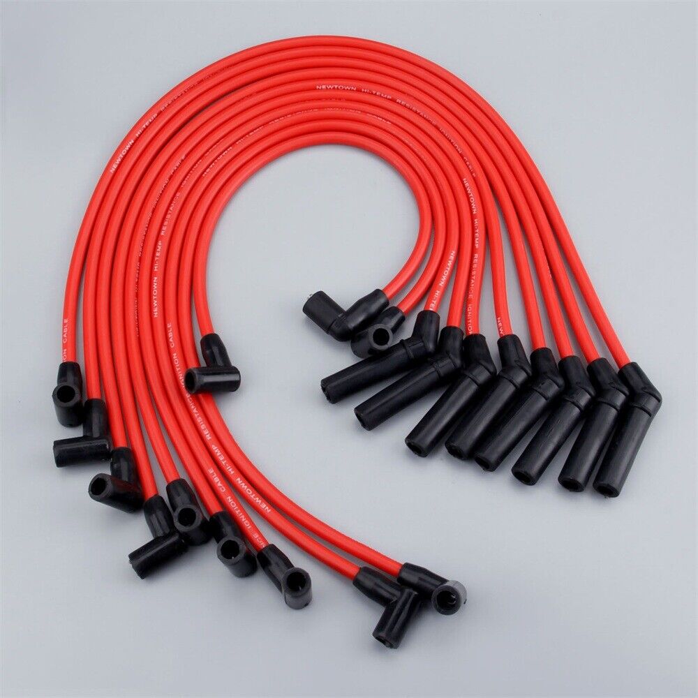 Fit for Ford Racing 9mm RED Ignition Wire Set 5.8L 5.0L 351W 302 Spark Plug Wire