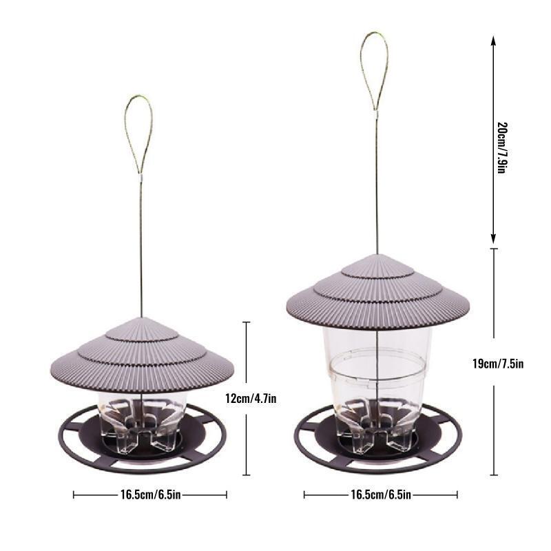 Bird Feeders Foldable Plastic Weatherproof Garden Decoration for Bird Watchers