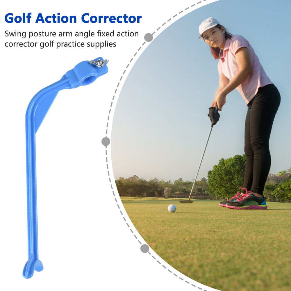 Golf Swing Trainer Posture Training Corrector Aids Arm Swing Correct (Blue)