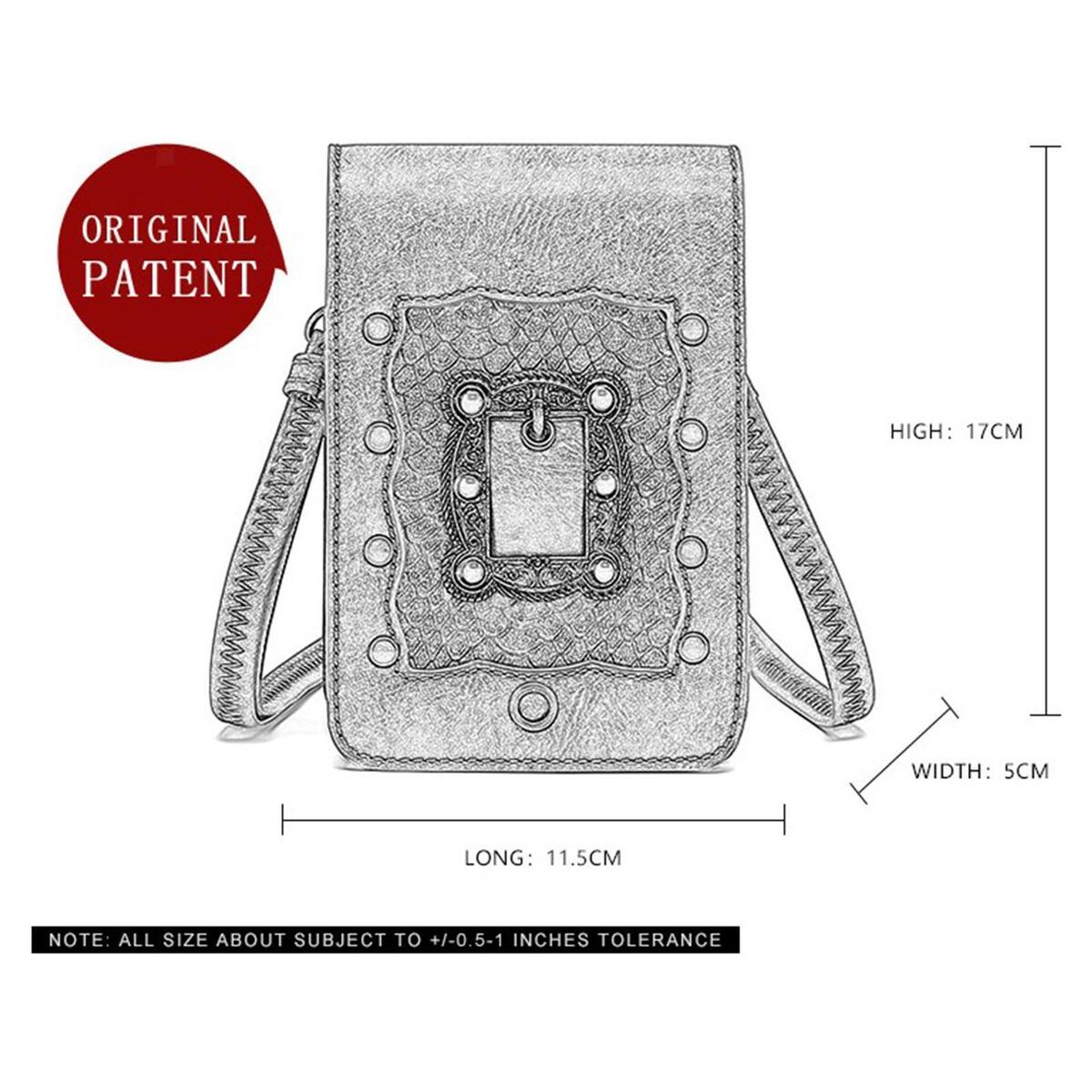 Punk Women Girls Crossbody Shoulder Bag Wallet Hip Holster Belt for Cycling