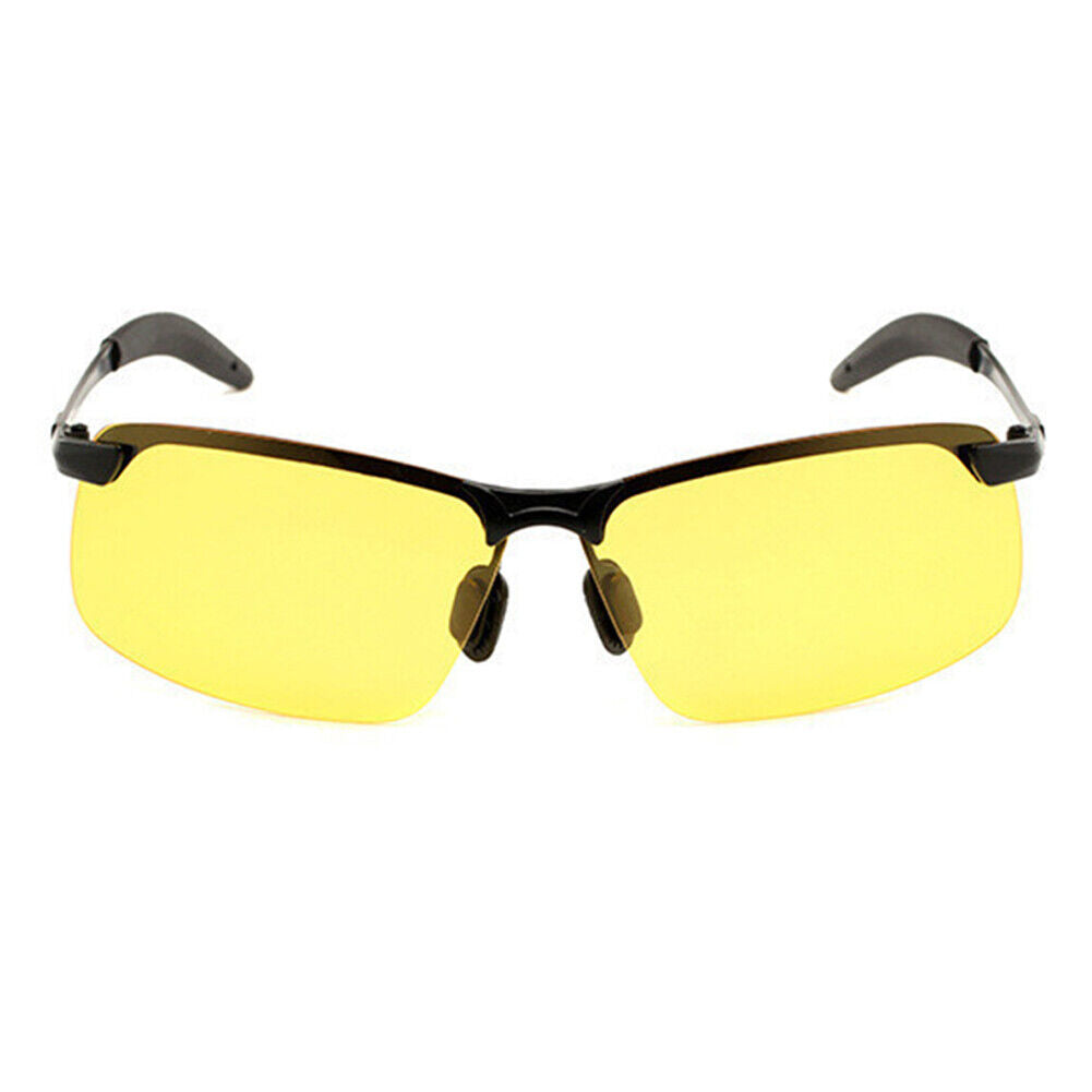 UV Protection Polarized Men Sports Photochromic Sunglasses (Yellow Lens)