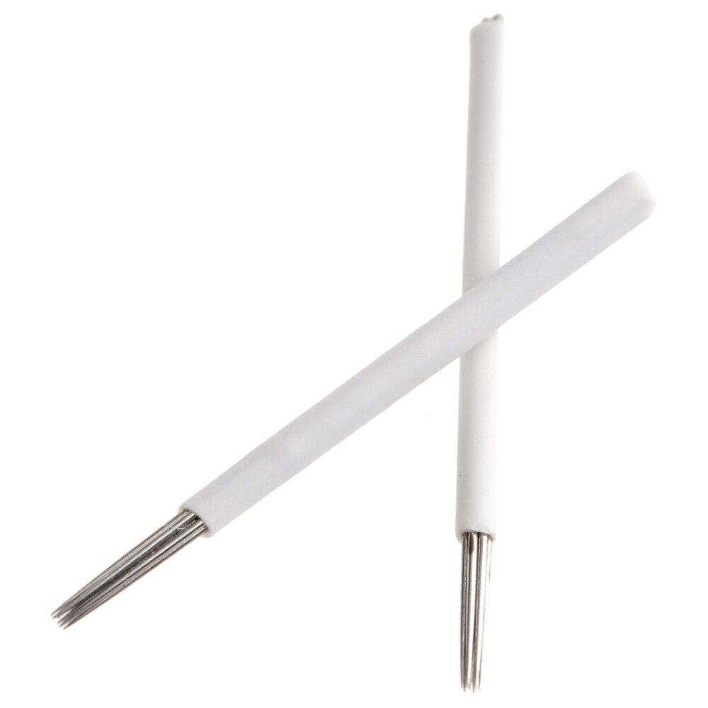 5.24" Red Fog Microblading Tattoo Pen & 50Pcs 5Pin Round Fog Eyebrow Needle