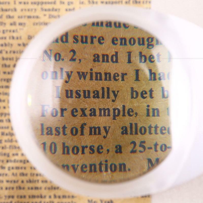 USB Charging Pocket Loupe for Reading Desktop Mini Magnifier 10X LED Light Gift